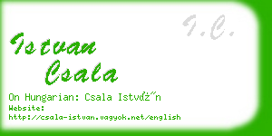 istvan csala business card